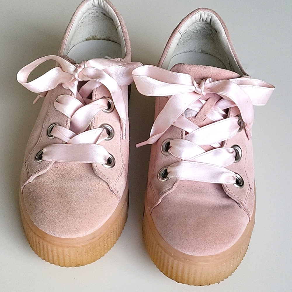 Bata Suede Leather Pink Shoes | Size 37